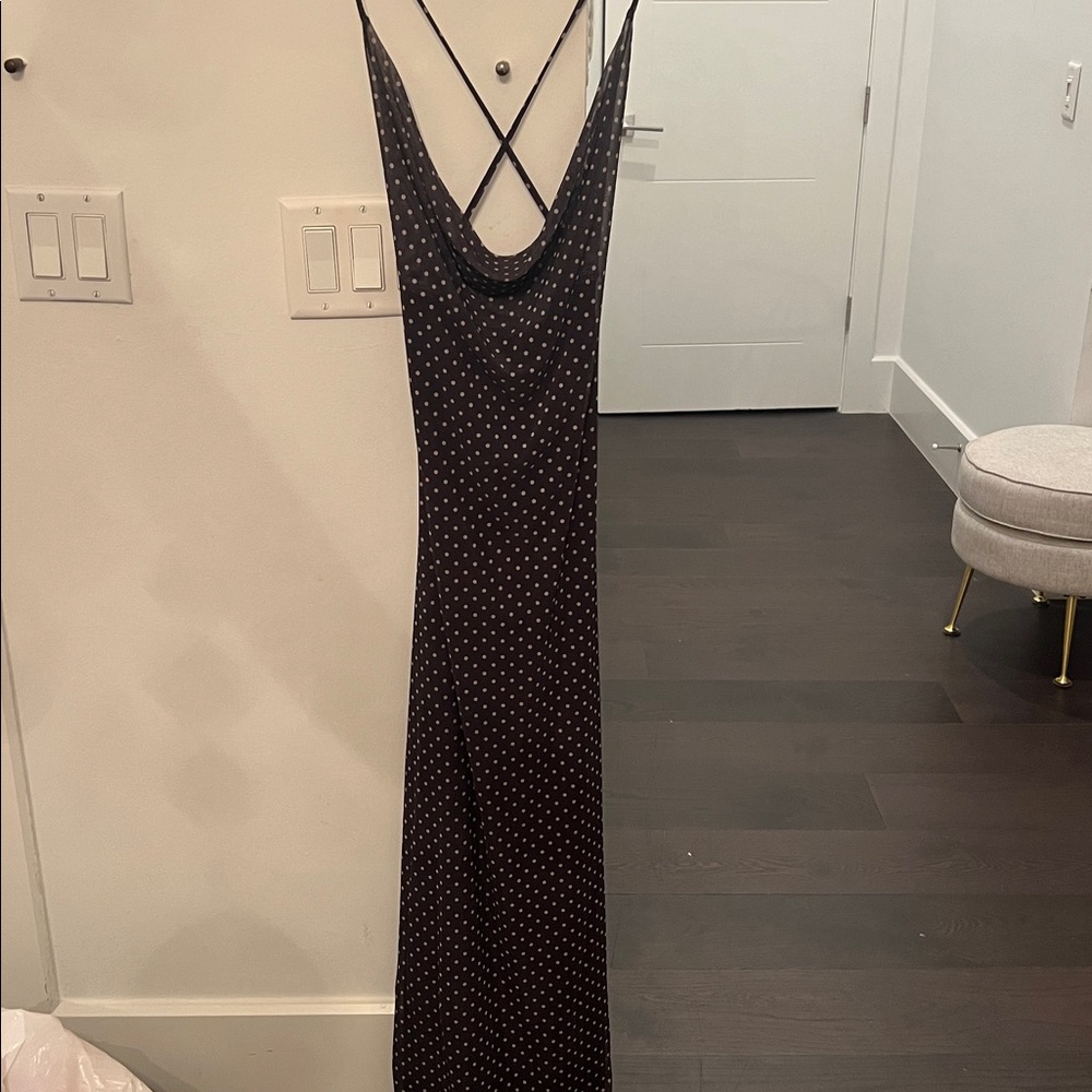 Zara Black Dress with White Dots